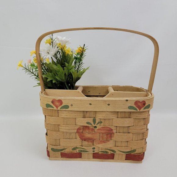 Basketville Accents Vintage Basketville Basket Picnic Utensil